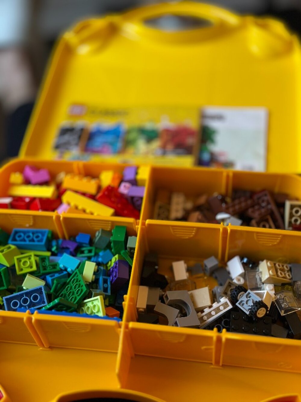 LEGO Classic 10713 & Minecraft 21240 Mixed Lot 200+ Pieces Carry Case